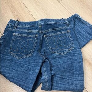 Authentic 38 CHANEL Blue Denim Jeans runs small